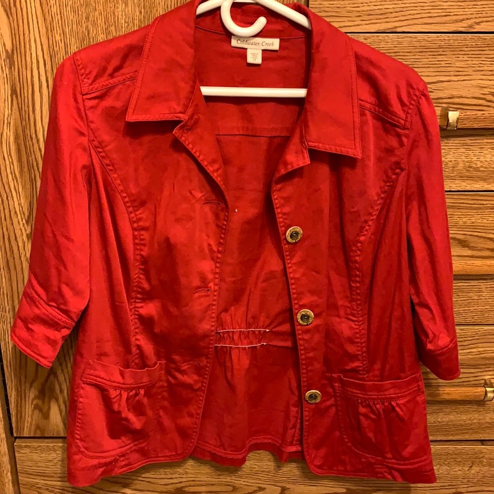 Coldwater Creek red jacket